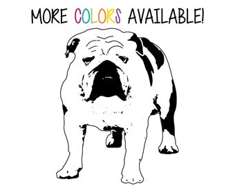Auto Aufkleber Bulldogge  Bulldogge Aufkleber