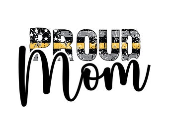 Calcomanía para vehículo "Mamá Orgullosa" de Despachador Línea Dorada Delgada. Calcomanía de vinilo. Calcomanía de Despachador. Calcomanía de Despachador. Año 6