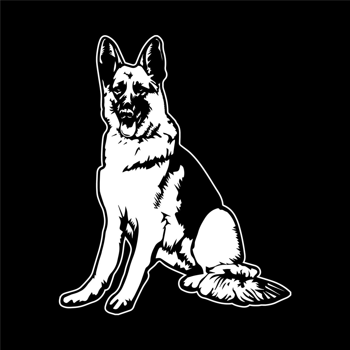 Gsd Sticker German Shepherd Car Decal. German Shepherd Sticker. Dog Decal. - Etsy