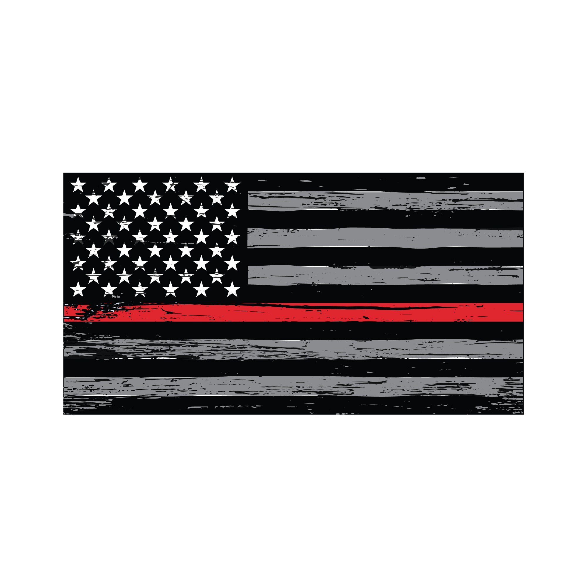 Adesivi Per Casco E Cinturino – Bandiere Americane E Thin Red Line Per Vigili Del Fuoco - Foto 4