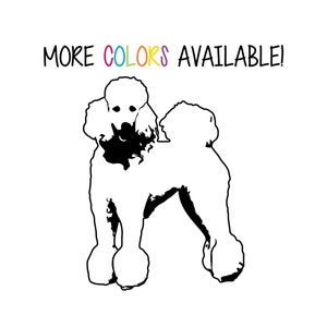 Poodle Car Decal.  Poodle Sticker.  Dog Sticker.