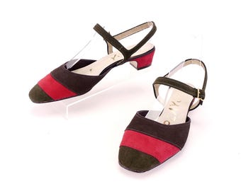 1960s Three Colour MOD Slingbacks by Playshoe UK 5