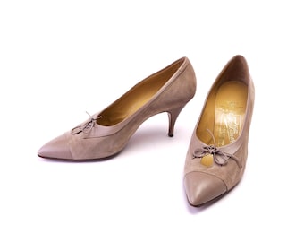 1960s Beige Stilettos Italo Colombo for Pinet UK 4.5