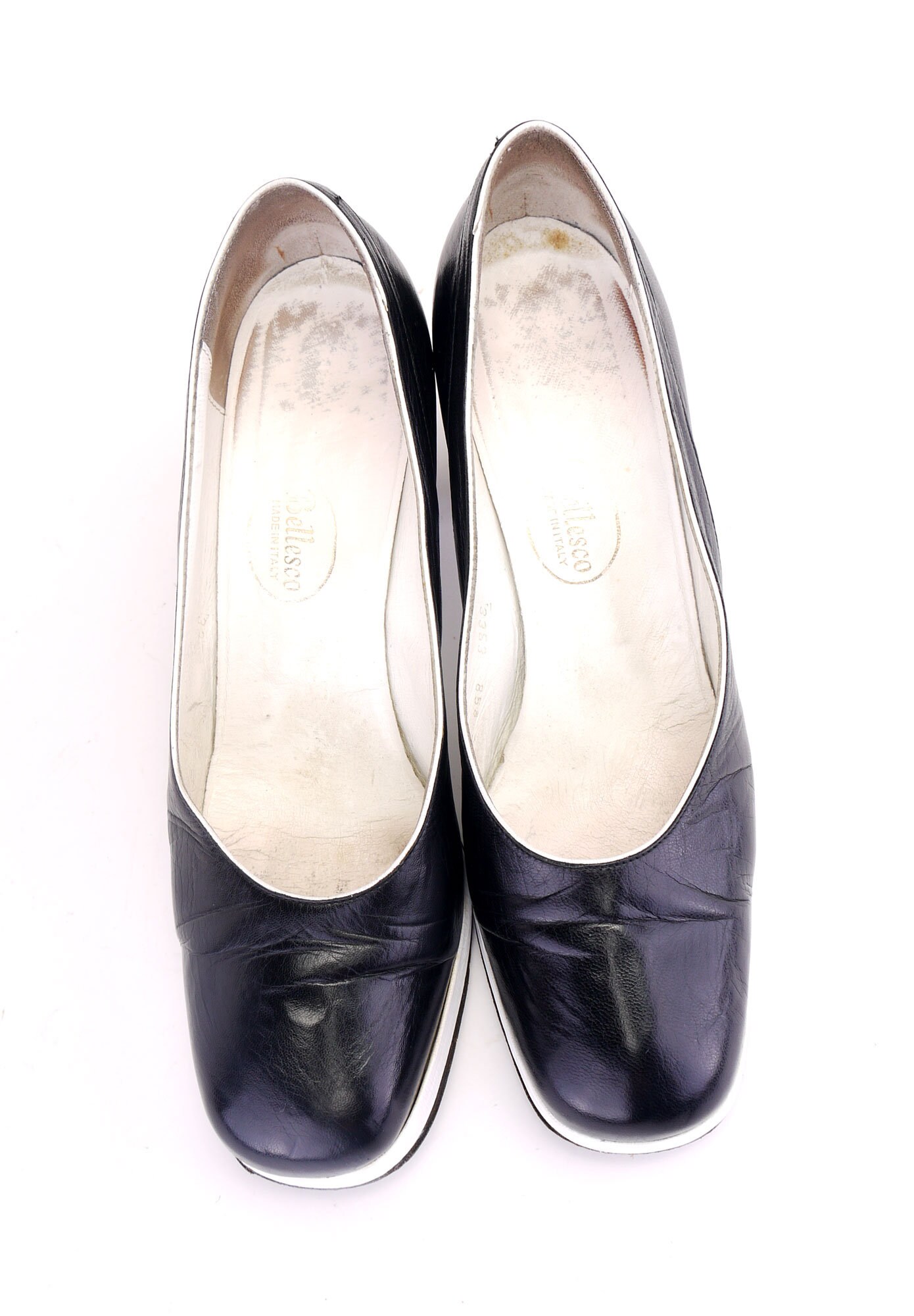 1970s Black & White Platform Pumps by Bellesco UK 6 - Etsy UK