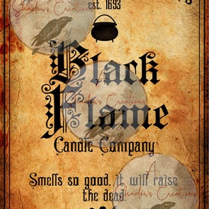 Schwarze Flamme Kerze Unternehmen JPG