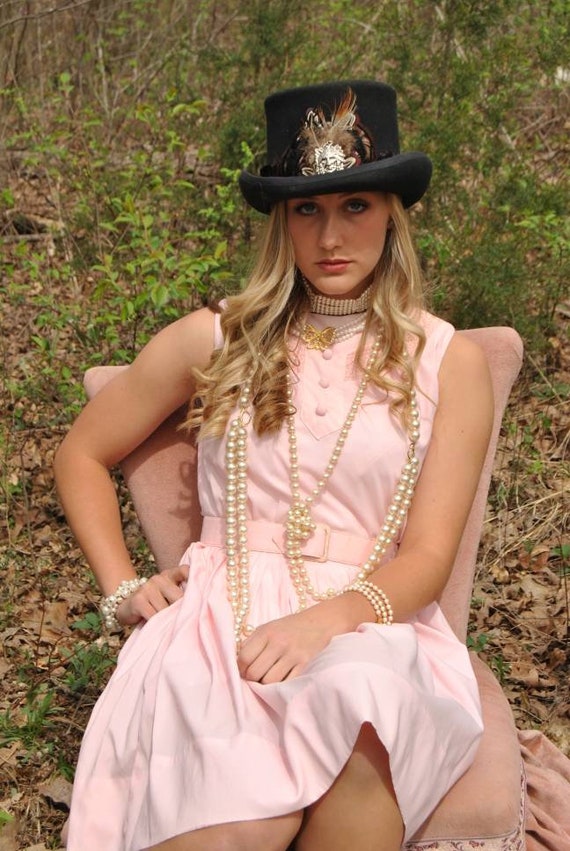 60's pink party dress, pink dress, sleeveless dres