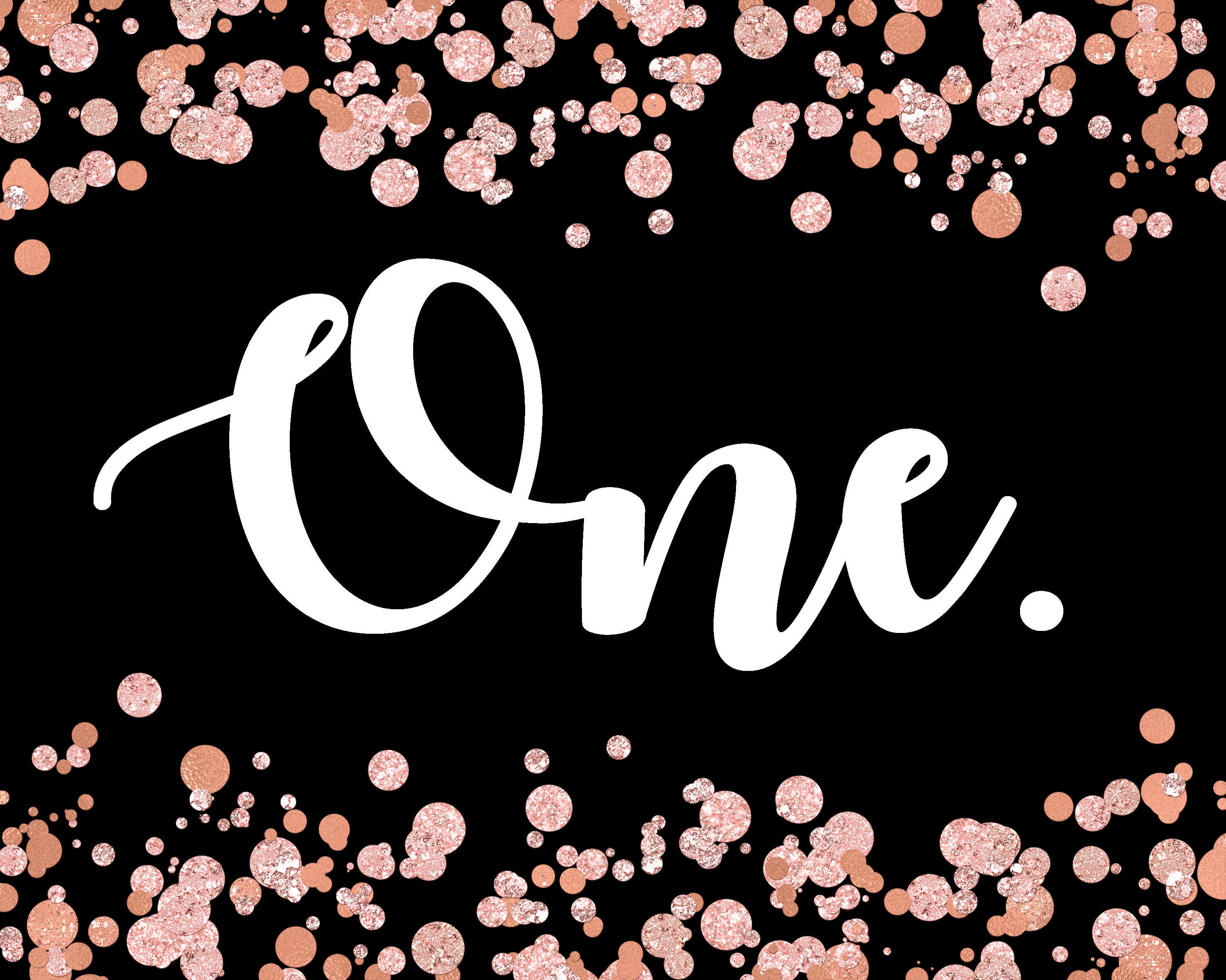 1st Birthday Glitter Signs instant Download - Etsy