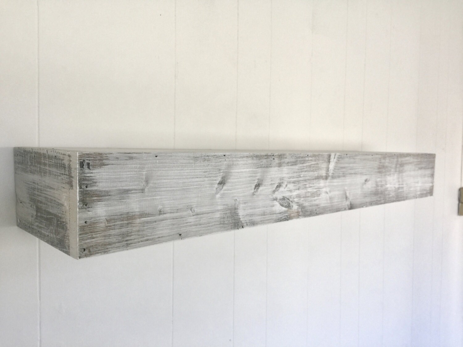 Wood Floating Shelf White Distressed Handmade Rustic Wood Floating Shelf White Distressed Handmade Rustic Shelves