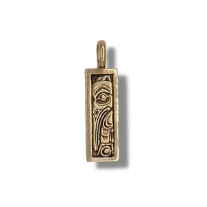Native Collection, Gold Raven Pendant, Raven Pendant, Raven Bar, Raven Jewelry, Raven, Native Raven, Native Raven Pendant