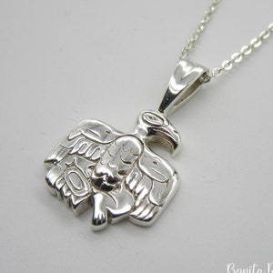 Native Eagle Pendant - Eagle Necklace - Silver Eagle Pendant - Native Indian Eagle - Indian Eagle Pendant - Eagle -Eagle Pendant