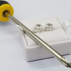 Tool Earrings, Phillips Screw Earrings, Phillips Screw Studs, Phillips Screw, Tool Jewelry, Tool Studs, Screw Earrings, Phillips Studs