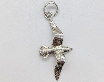 Seagull Charm, Bird Charm, Seagull, Flying Seagull Charm, Beach Charms, Charm, Gold Charms, Silver Charms, Animal Charms, Silver Seagull