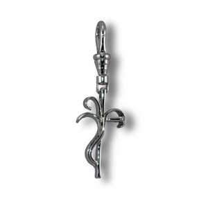 Freeform Cross - Brass Zipper - Cross Zipper Charm - Christian Zipper - Cross Accessory Charm - Cross Zipper Pulls - Brass Cross Charms
