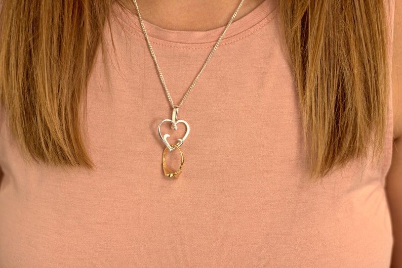 Wedding Ring Holder Necklace Ring Holder Pendant Ring Keeper Necklace Ring Holder Necklace