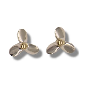 Propeller Earrings - Propeller - Boat Propeller - Propeller Jewelry - Gift for Boat Owner - New Boat Owner - Boat Owner Gift