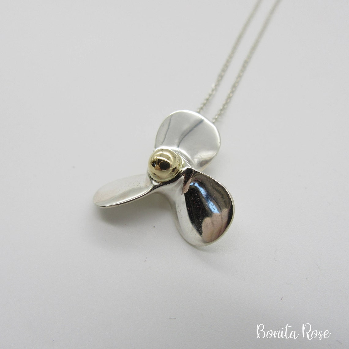 Propeller Necklace Propeller Pendant Boat Propeller Boat Etsy