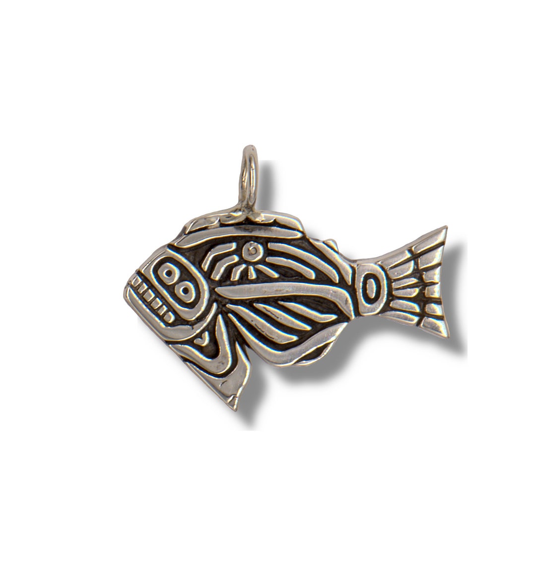 Native Halibut Native Indian Fish Halibut Fish Native Etsy