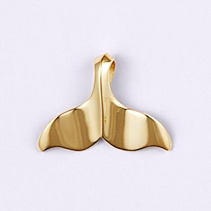 PNW Classic Whale Tail in Gold, Pacific Northwest, Whale Tail Pendant, Whale Tail Jewelry