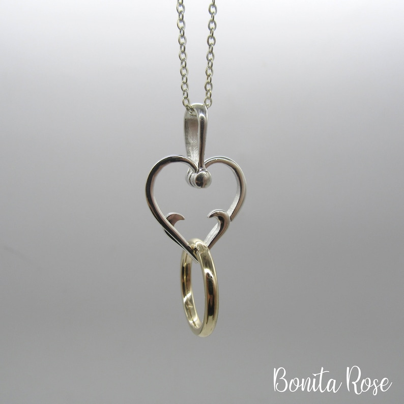 Wedding Ring Holder Necklace Ring Holder Pendant Ring Keeper Necklace Ring Holder Necklace