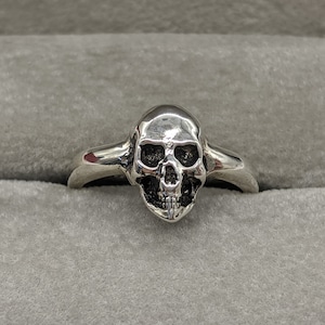 Skeleton Ring - Skull Head Ring - Skeleton Head Skull - 925 Skull Ring - Skull Band Ring - Sterling Skull - Sterling Skull Ring - Tiny Skull