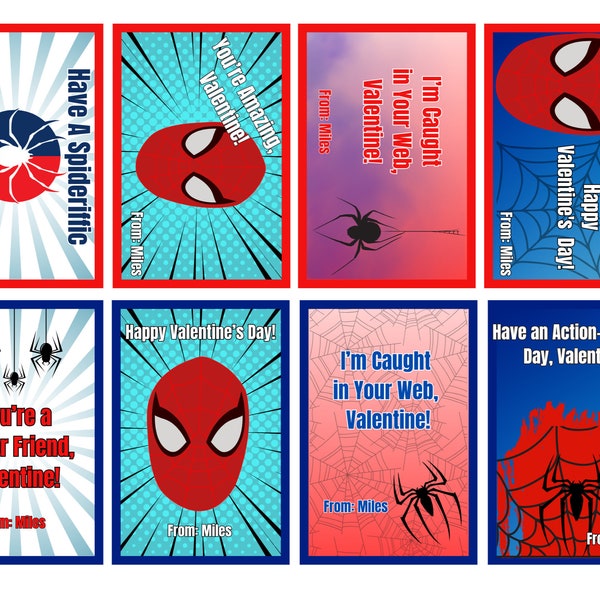 Spiderman Valentine - Etsy