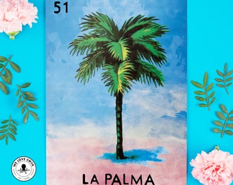 Blank Card Featuring La Luna from Loteria Card Game Retro Mexican Greeting Card