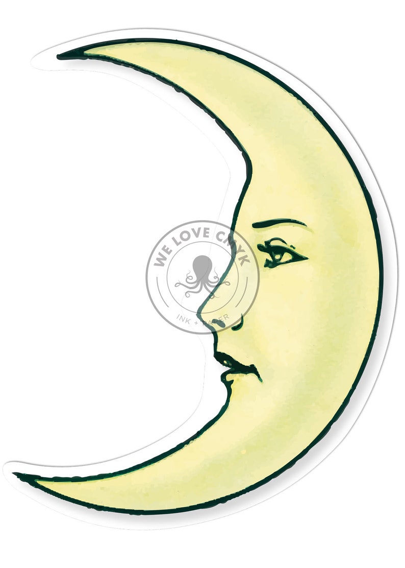 Blank Card Featuring La Luna from Loteria Card Game Retro Mexican Greeting Card