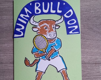 Wimbledon card, Bull card, Tennis card