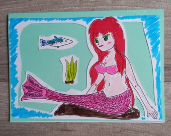 Mermaid card