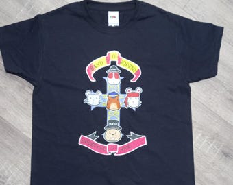 Camiseta de Band of Rodents, camiseta de hardrock, camiseta de rock, camiseta de roedores