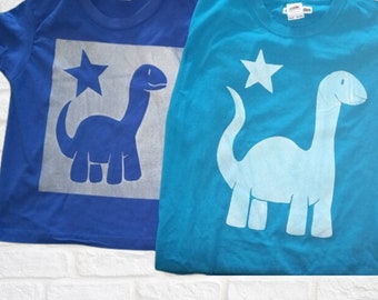 Dinosaur T-shirts, Kids dinosaur T-shirts , Handprinted kids T-shirts