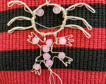 Collar de ajolote, colgante de ajolote hecho a mano