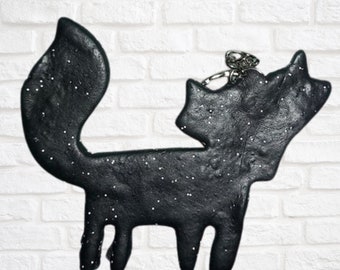 Llavero zorro negro, llavero Fox