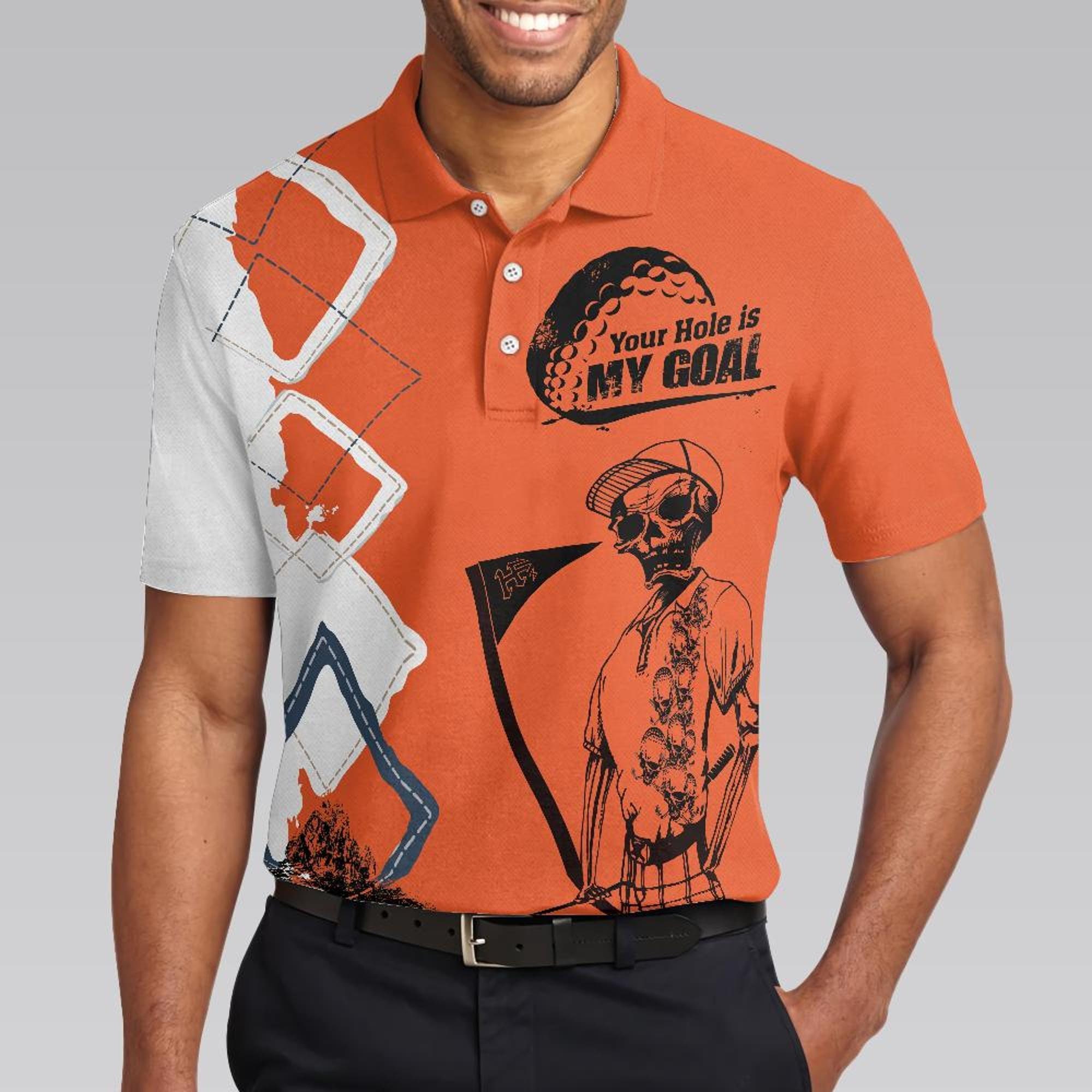 Discover Your Hole Is My Goal Golf Polo Shirt For Golfer