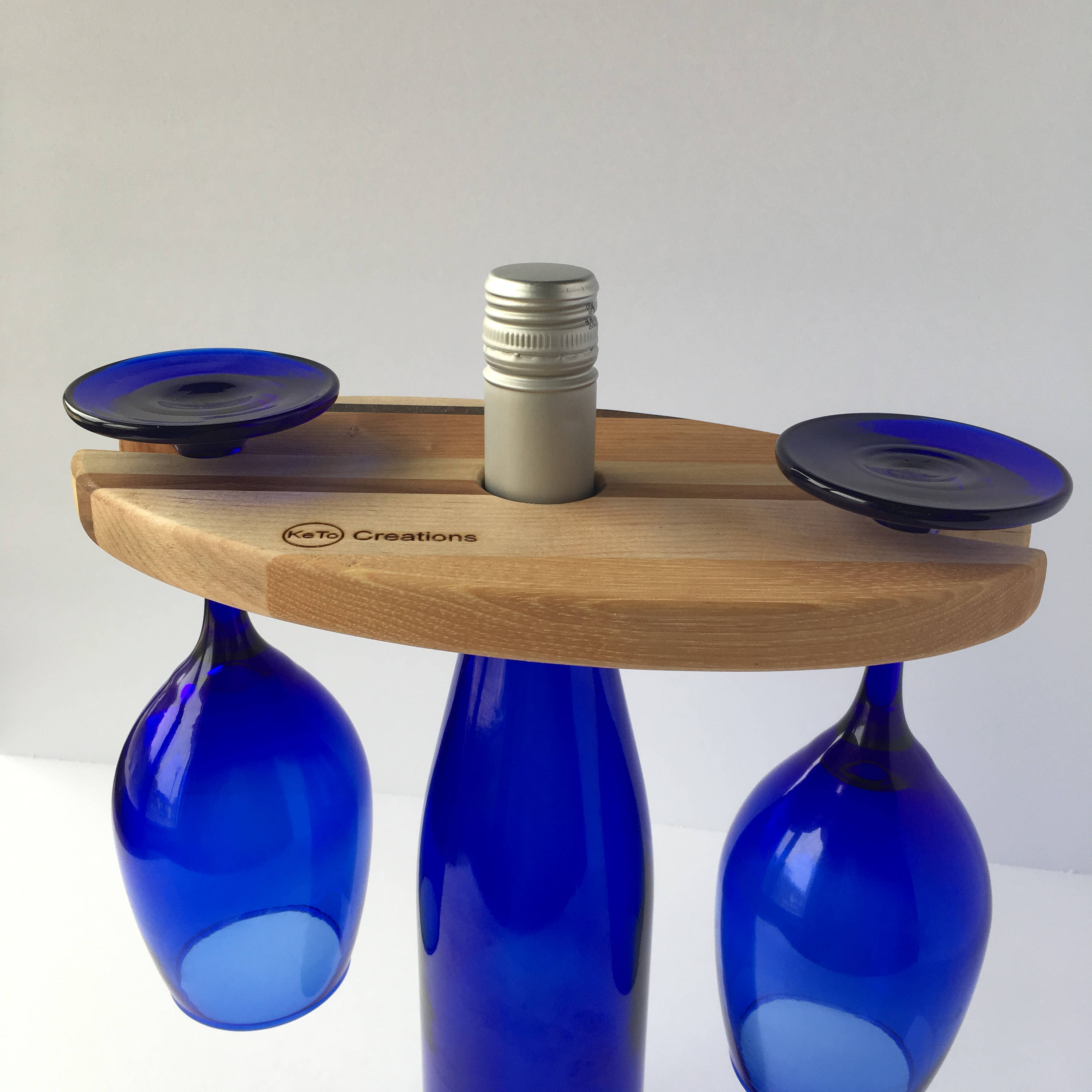 Wine Glass Display Wine Glass Holder Wine Glass and Bottle Etsy