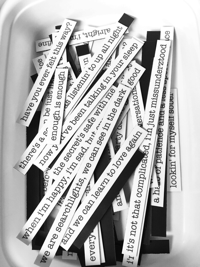 PNK Lyric Word Custom Tim Holtz Inspired Lyric Etsy