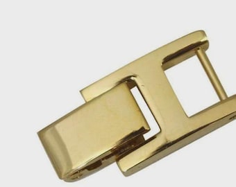 Gold Plated Wrist Watch Band Bracelet Extender With Fold Over Link Clasp / Vintage Watch Extender / For Mens and Womens Watches
