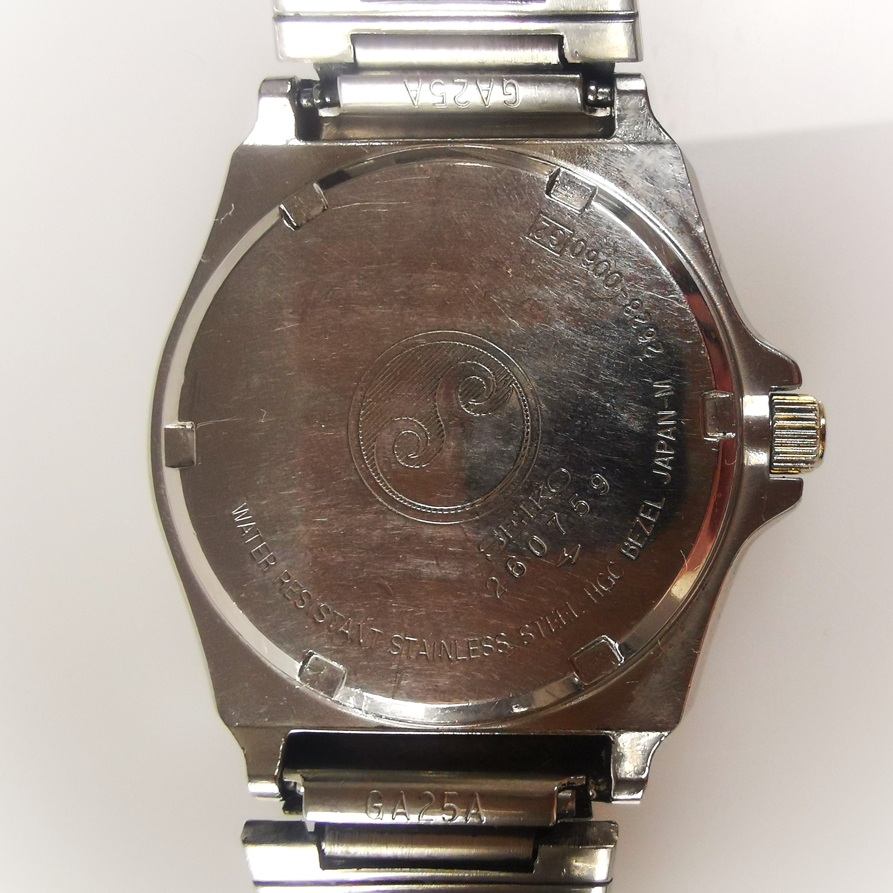 Men's Vintage Seiko Silver Wave Watch 2628-0060//2 Jewel Cal
