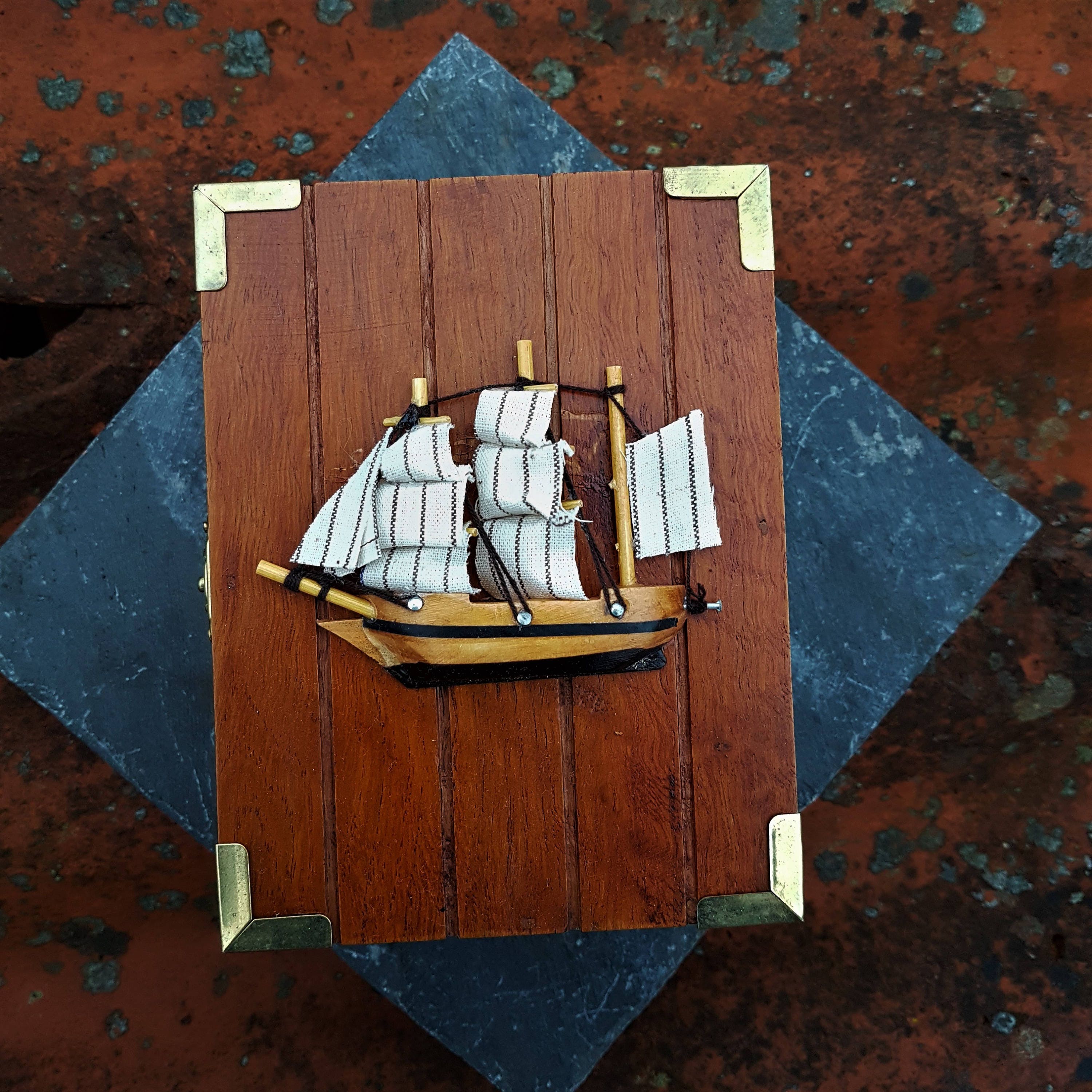 Handmade Wooden Sailing Boat Box / Sailing Gift Box / Wood Etsy