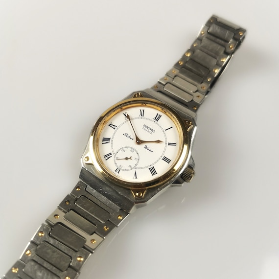 Men's Vintage Seiko Silver Wave Watch 2628-0060//2 Jewel Cal Men's Vintage Seiko Silver Wave Watch 2628-0060//2 Jewel Cal