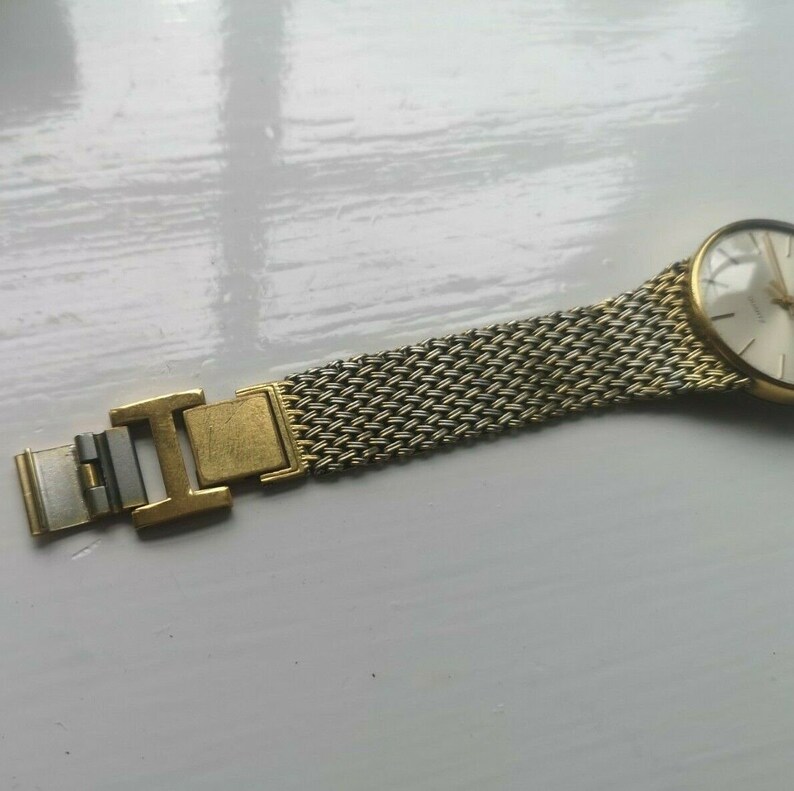 Gold Plated Wrist Watch Band Bracelet Extender With Fold Over Etsy UK