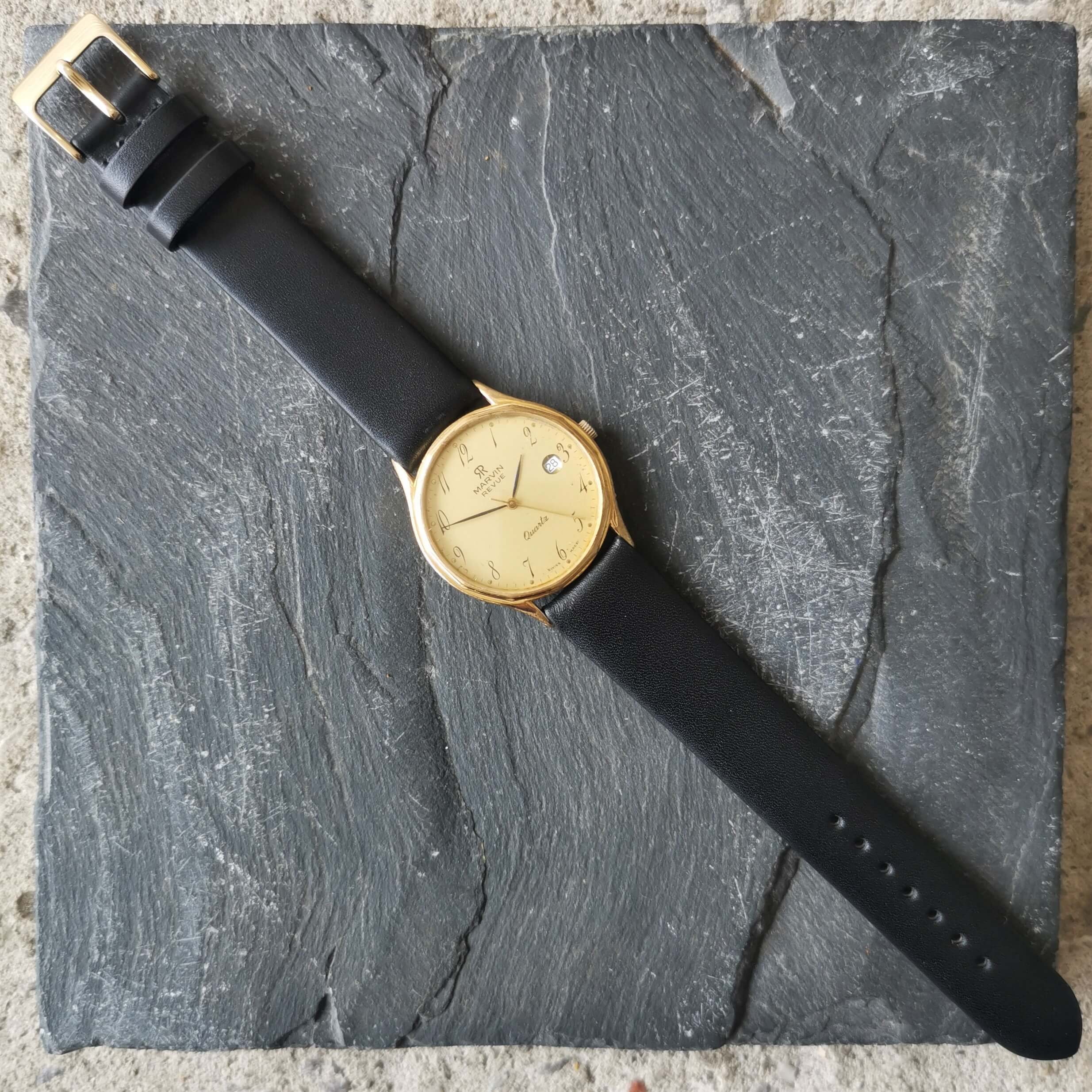 Marvin revue gold watch hotsell price