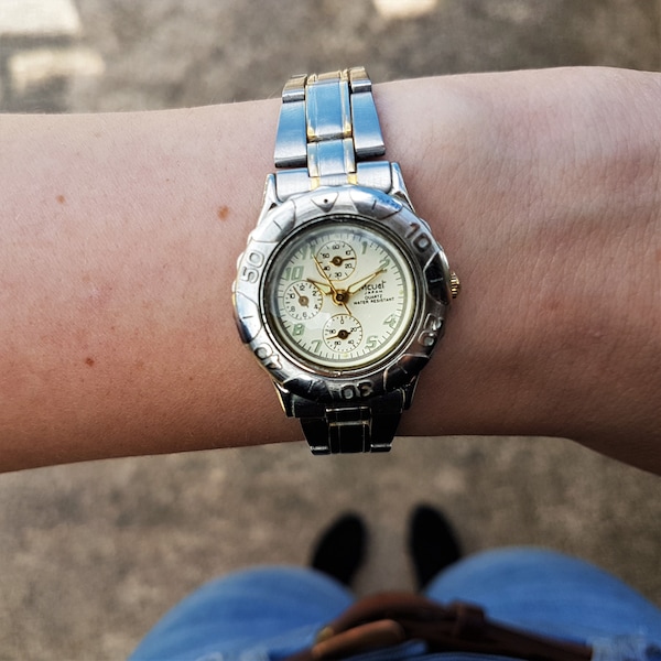 Womens Retro Acuet Diver Style Watch // Montre Femme // Ladies Petite Watch // Small Watch for Women // Watch Gift Wife // Girlfriend