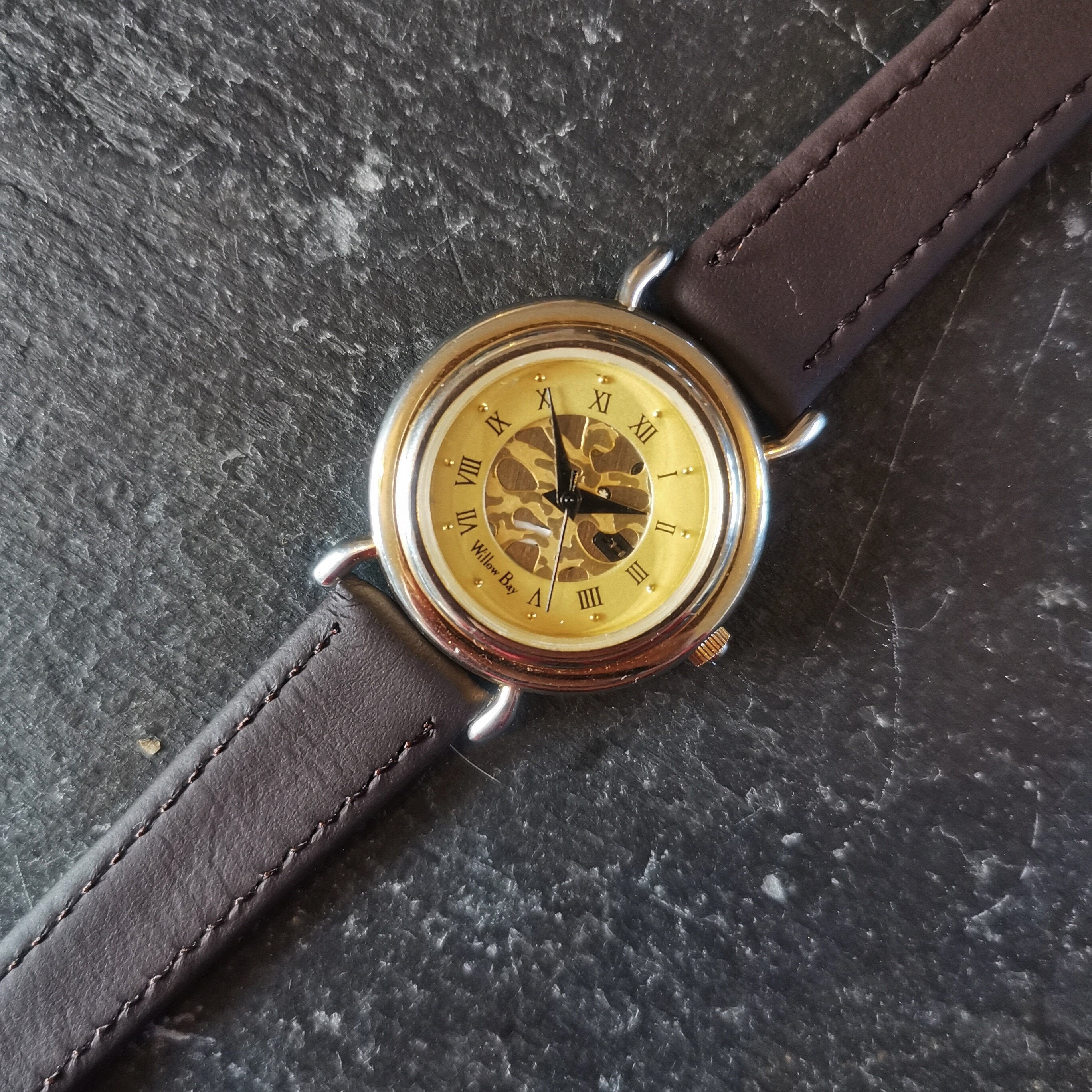 Vintage Women's Willow Bay Quartz Watch // With Genuine Leather Strap