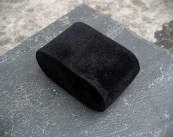 Black Suede Watch Cushions Almohadas de reloj para case Box Display NUEVO