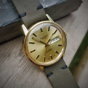 Vintage Swiss Mens Oriosa Watch, Montre Suisse, Gents Watch, Automatic Watch, Mechanical Gold Vintage, Boxed Watch