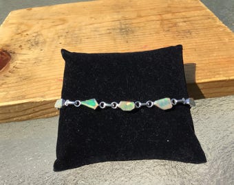 Ethiopian Welo Opal Bracelet, Handmade Silver Jewelry