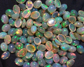 Natural Welo opal cabochones,  opals, Ethiopian opal, Welo opals