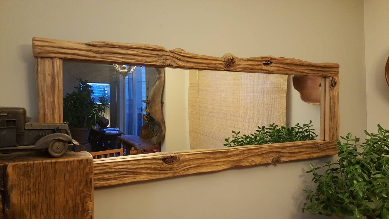 Espejo rústico de madera de granero | Etsy