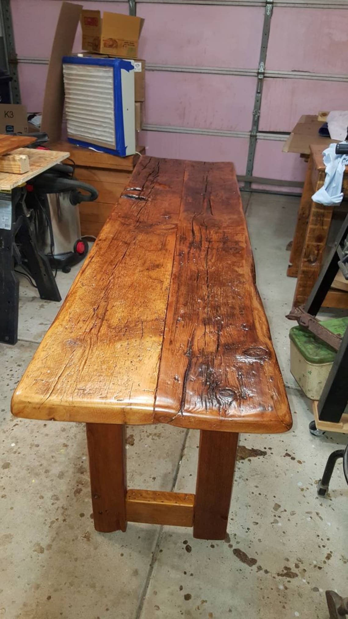 Barn Wood Console or Sofa Table. Etsy